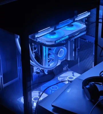 Computer with Fancy Illumination and a NVIDIA GPU