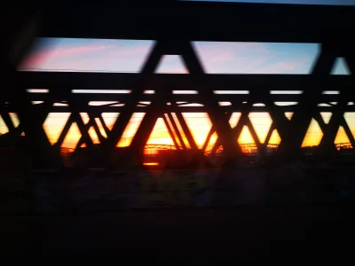 Drive-by Shot of the Elbbrücken in Hamburg at Sunset