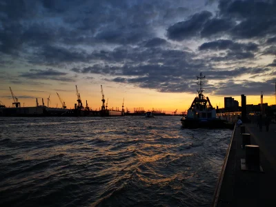 Hamburg - Harbour View at Dusk