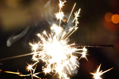 Macro of a Sparkler