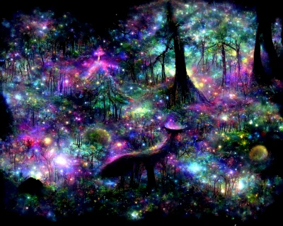 Magical Creatures in a Magical Forest