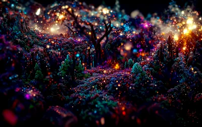 Burning Magical Forest