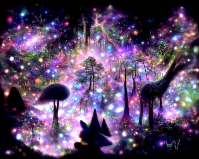 Magical Creatures in a Magical Forest