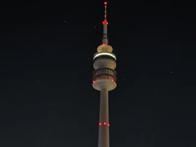 Munich - Radio Tower with the Big Bear in the Background